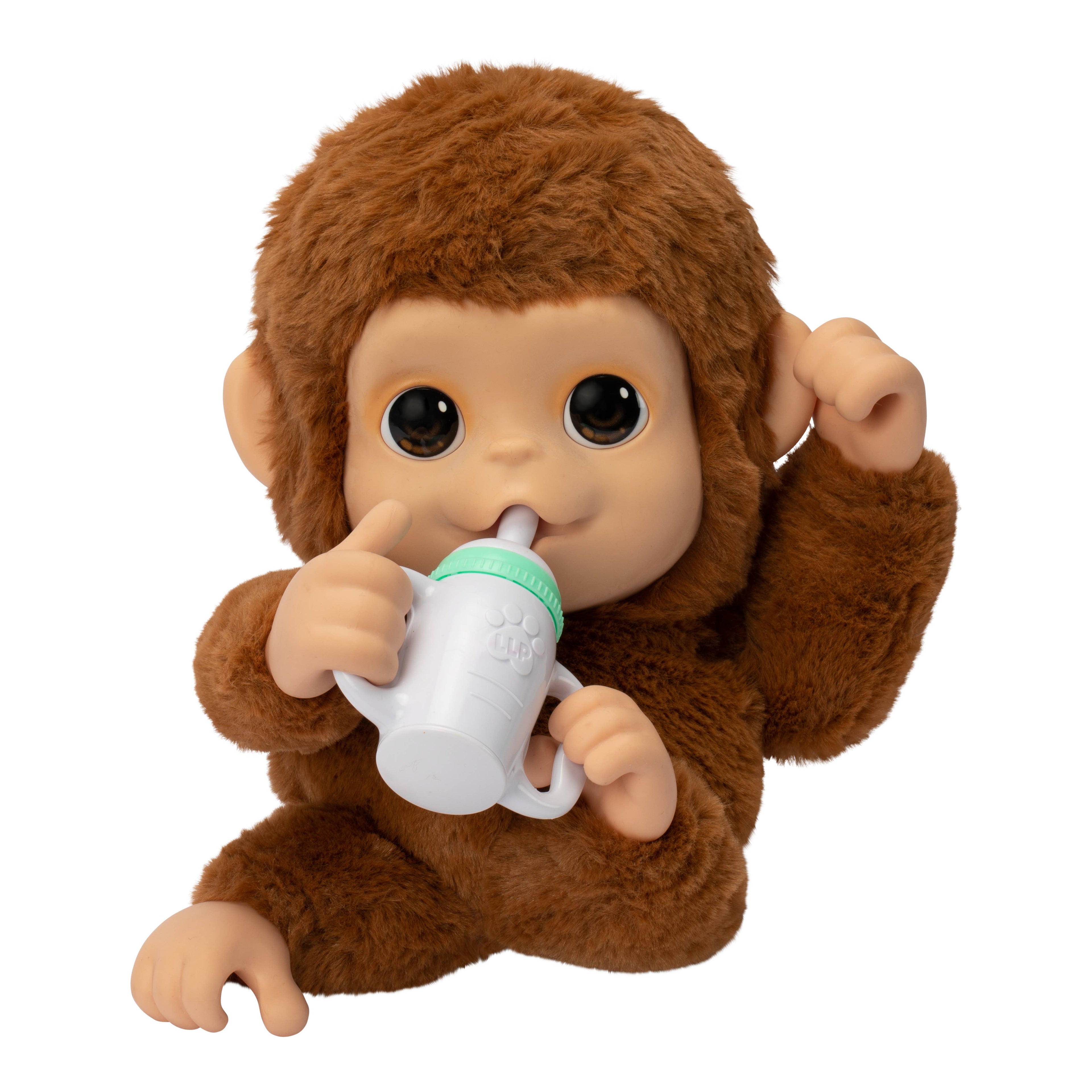 Moose Toys Little Live Pet My Baby Monkey Plush
