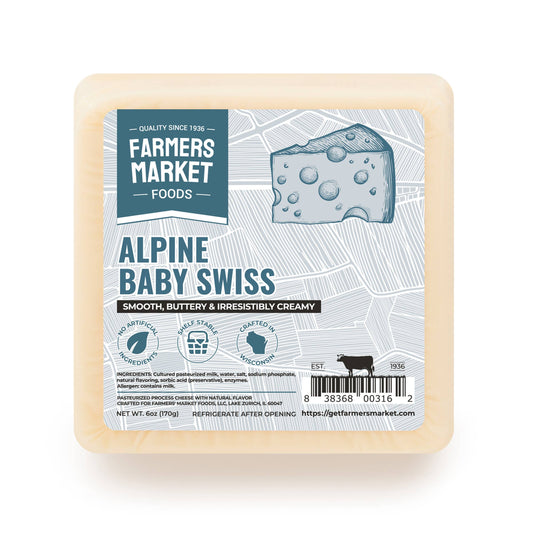 Alpine Baby Swiss Cheese 6oz (Shelf Stable)