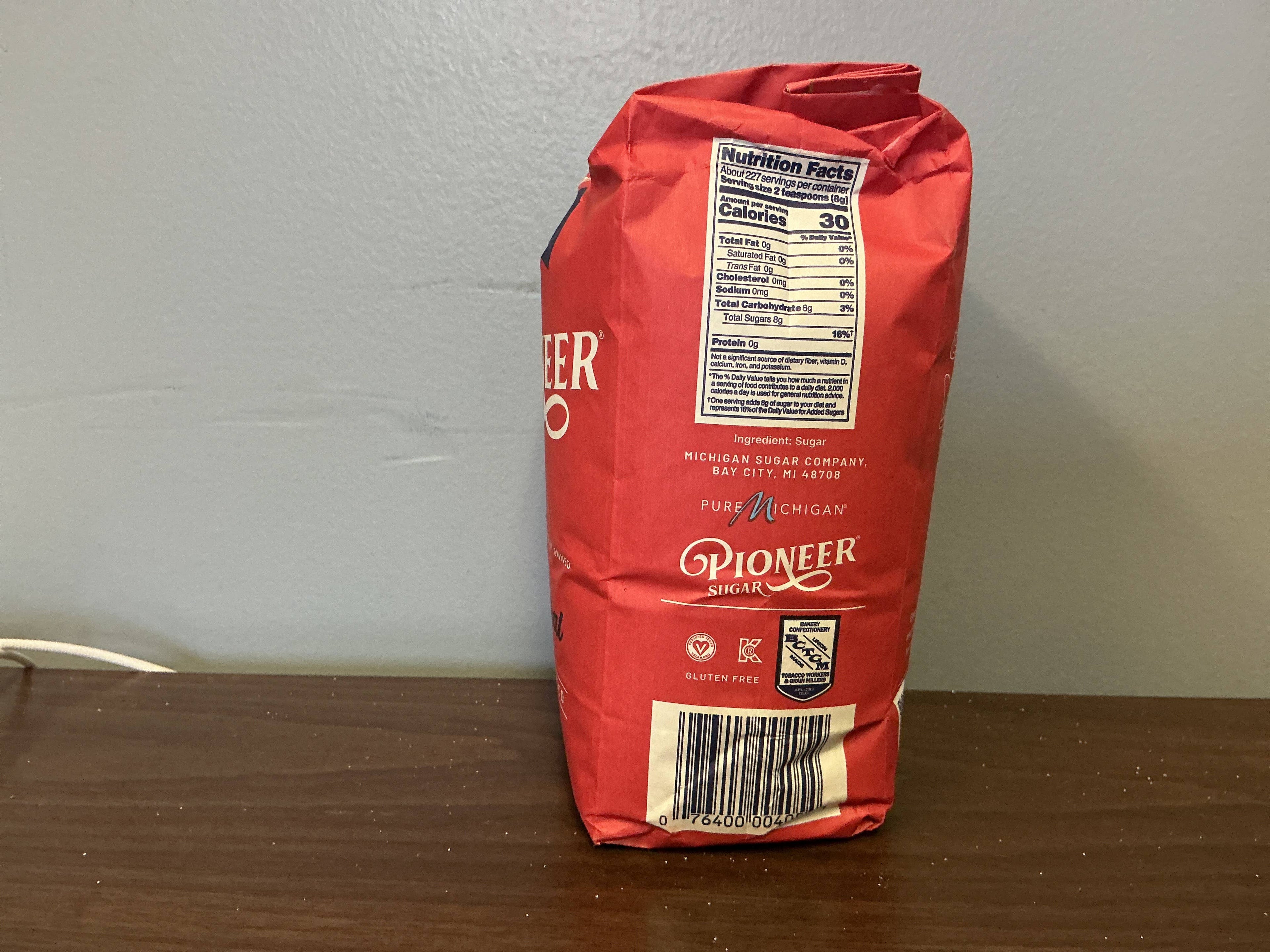 White sugar from Pioneer Sugar brand 