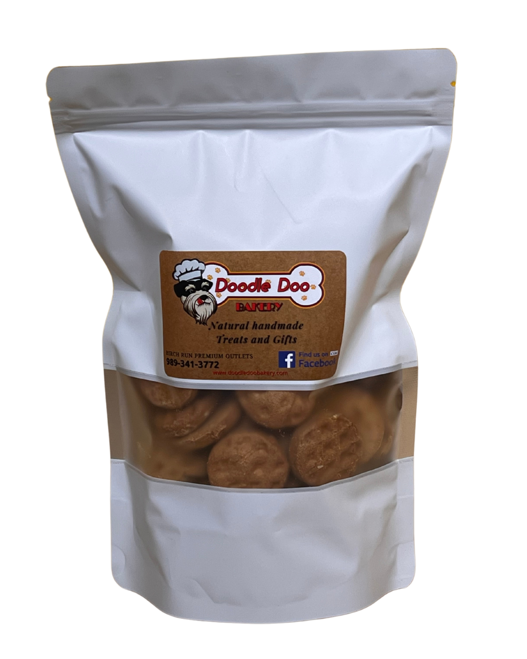 Homemade Dog Treats - Peanut Butter Cookies Biscuits 1/2 lb