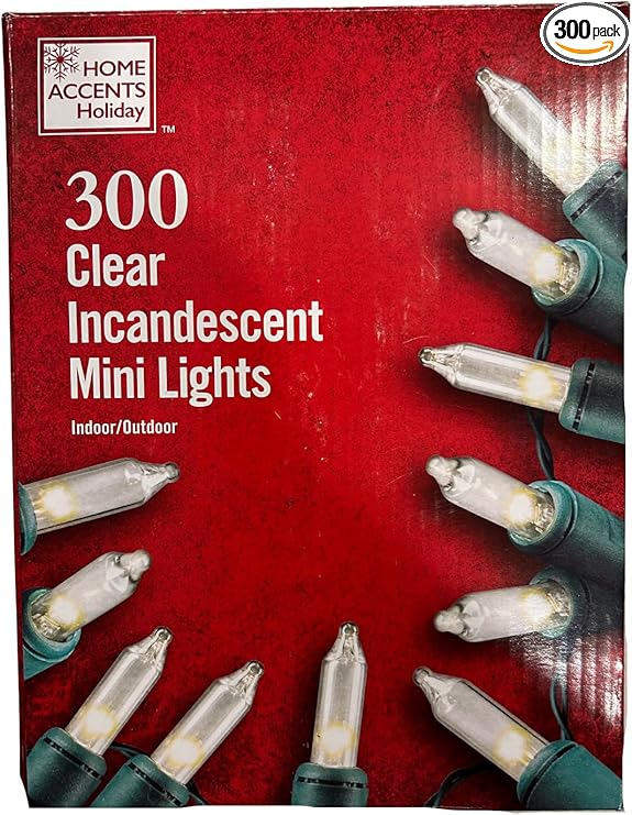 300 Mini Lights, 68 ft 6" Lighted Length