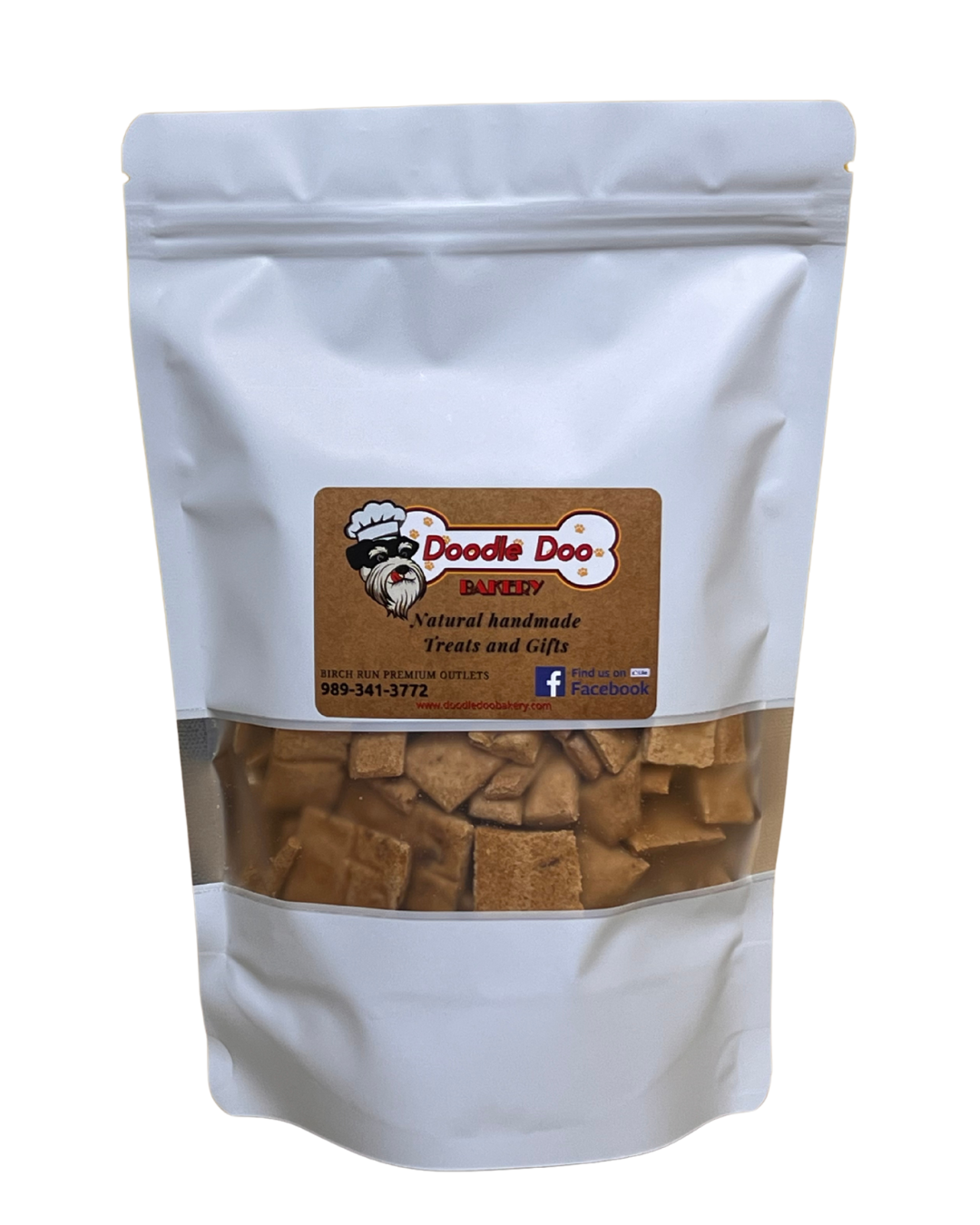 Homemade Dog Treats - Bacon Cheddar Bits 1/2 lb