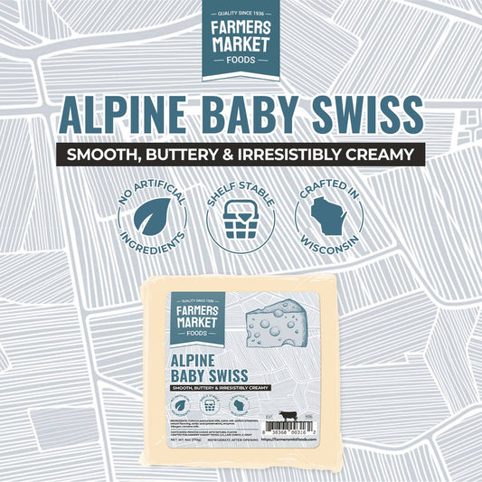 Alpine Baby Swiss Cheese 6oz (Shelf Stable)