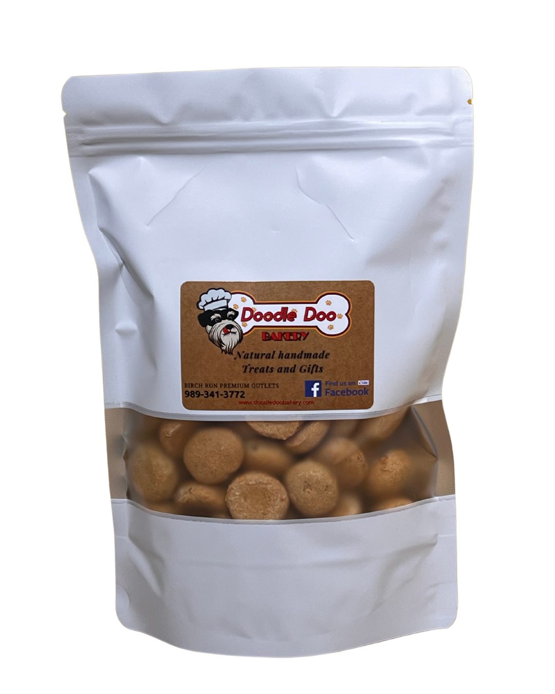 Homemade Dog Treats - Bacon Cheddar Poppers 1/2 lb